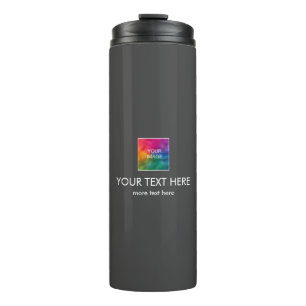 Bouteilles Isothermes Logo Modèle Personnalisable Et Texte Moderne