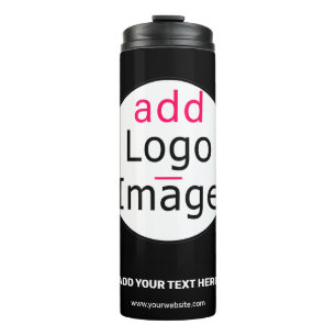 Bouteilles Isothermes Logo personnalisé Extravagant Business Chic Noir