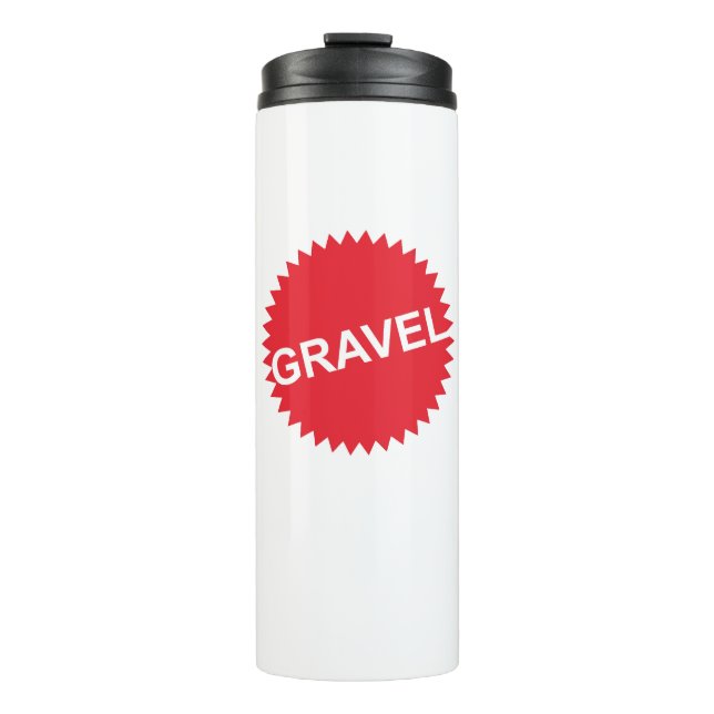 Bouteilles Isothermes Logo rouge Gravel Cycling (Devant)