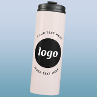 Logo Simple Avec Entreprise Rose Vierge