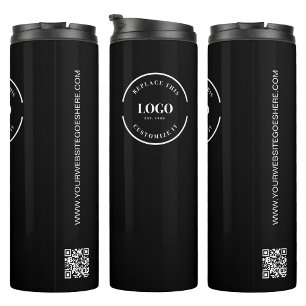Bouteilles Isothermes Logo simple personnalisé de l'entreprise Code QR s