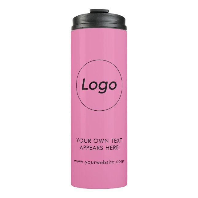Bouteilles Isothermes Logo simple rose professionnel (Devant)
