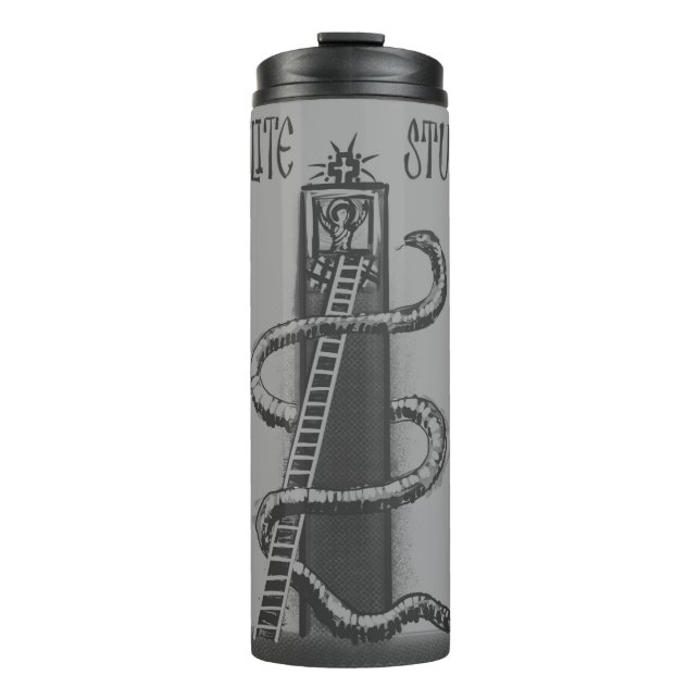 Bouteilles Isothermes Logo StyliteStudio noir et blanc (Devant)