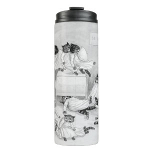 Bouteilles Isothermes Louis Wain Cat Art Be Good cat coussin combat