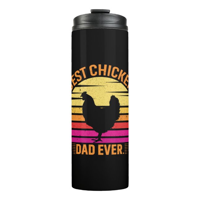 Bouteilles Isothermes Louvain de poulet | Meilleur papa de poulet jamais (Devant)
