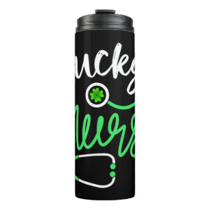Bouteilles Isothermes Lucky Nurse RN - Funny Saint Patricks Day Shamrock