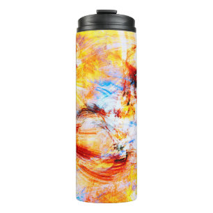 Bouteilles Isothermes Lumière du soleil. Beau art multicolore Abstrait
