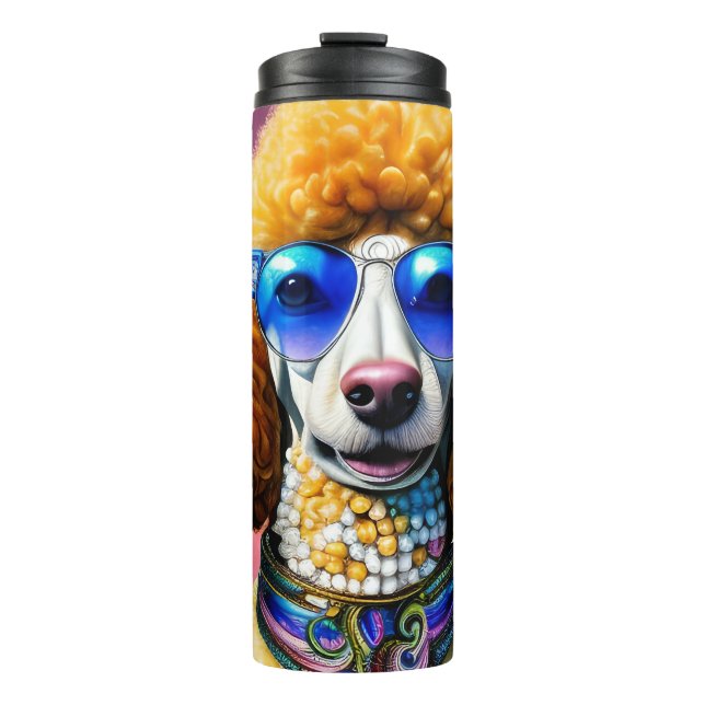 Bouteilles Isothermes Lunettes de soleil surdimensionnées Chien de canic (Devant)
