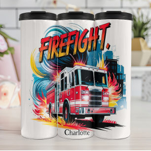 Bouteilles Isothermes Lutte contre le feu ! Aquarelle