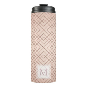 Bouteilles Isothermes Luxe motif Rose Gold Monogramme