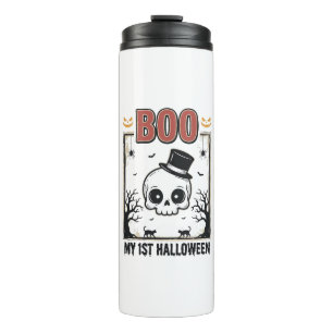 Bouteilles Isothermes Ma chemise bébé 1er Halloween crâne gravure vintag