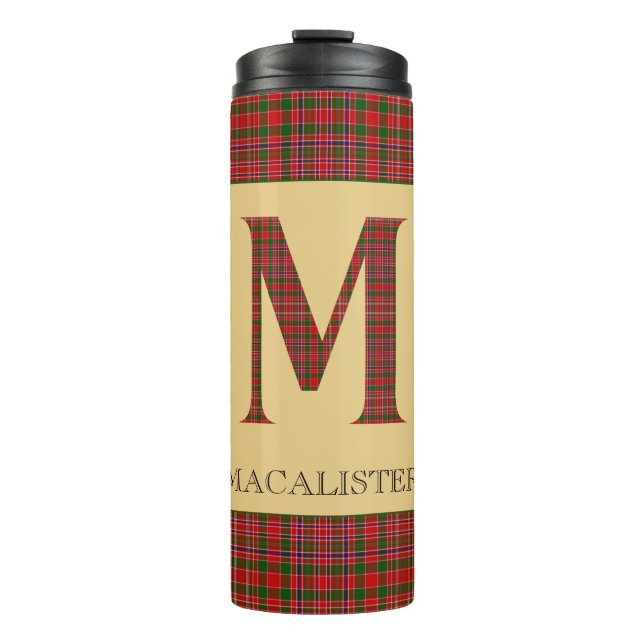Bouteilles Isothermes MacAlister Tartan Monogramme M (Devant)