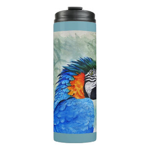 Bouteilles Isothermes Macaw bleu et or