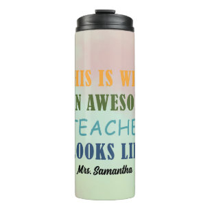 Bouteilles Isothermes Magnifique Enseignant Personnalisé Tumbler Thermiq