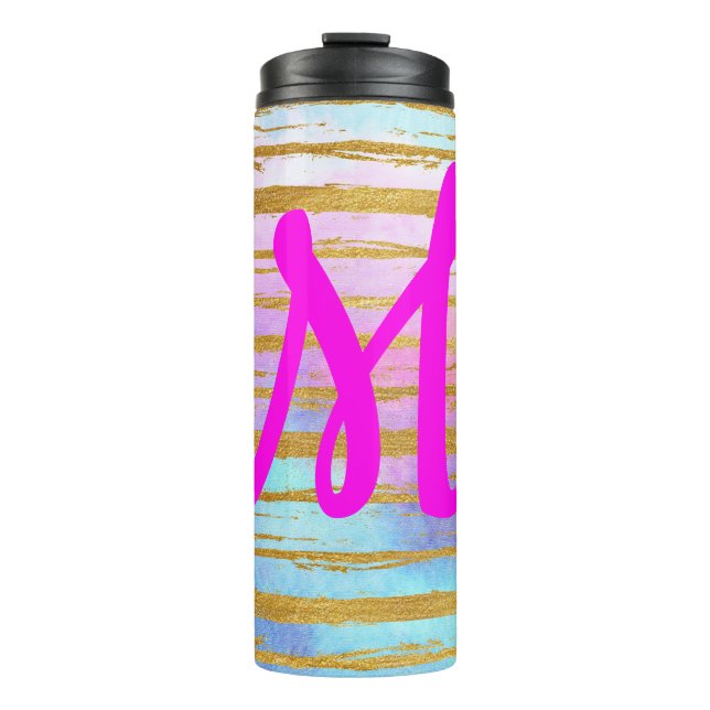 Bouteilles Isothermes Magnifique Monogramme Moderne (Devant)
