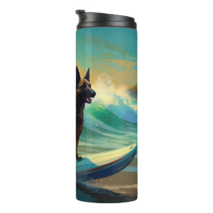 Bouteilles Isothermes Malinoi Beach Surf Peinture belge