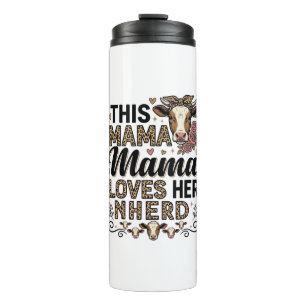 Bouteilles Isothermes Mama aime sa conception de chemise vintage de mama