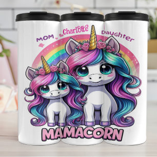 Bouteilles Isothermes Mamacorn : Unicorn Maman, Fille Amour
