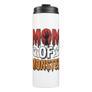 Bouteilles Isothermes Maman de Monstre Vintage Halloween T-Shirt Design_