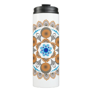 Bouteilles Isothermes Mandala Gold et Bleu Point