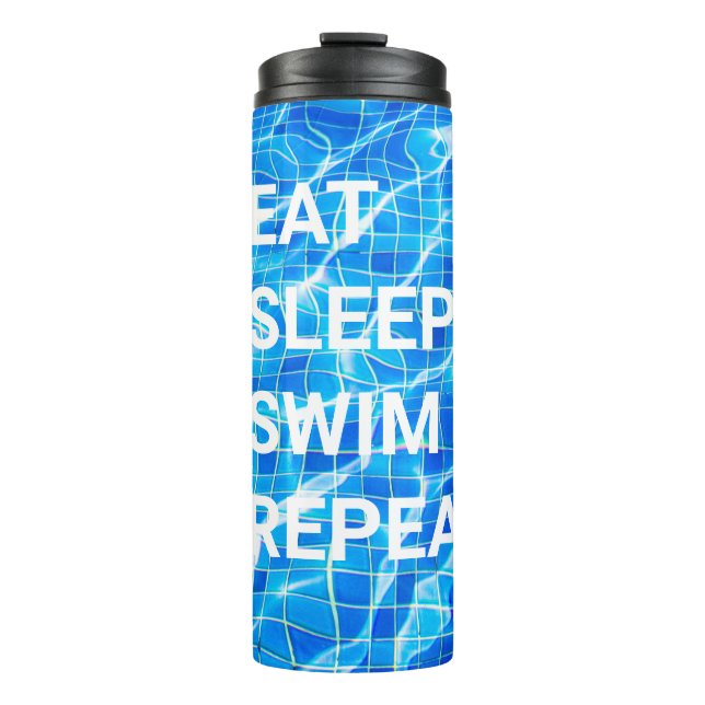 Bouteilles Isothermes Manger Sommeil nage Répéter piscine aquatique aqua (Devant)