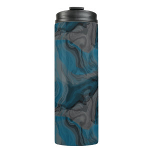 Bouteilles Isothermes Marbre bleu et gris Abstrait