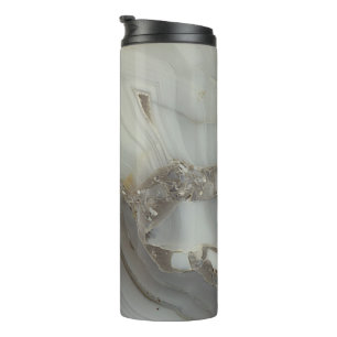 Bouteilles Isothermes Marbre Gris avec Veine d'Or