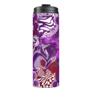 Bouteilles Isothermes Marbre rouge pourpre Fluide Art