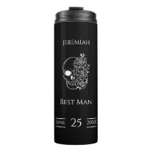 Mariage élégant noir et blanc Meilleur cadeau Homm