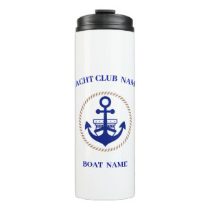 Bouteilles Isothermes Marine bleue Ancre nautique club nautique
