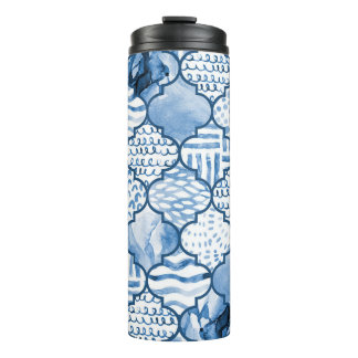 Bouteilles Isothermes Marocain géométrique, aquarelle motif sans couture