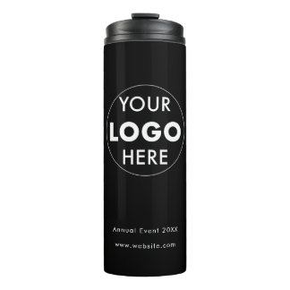 Bouteilles Isothermes Marque sur le fil : Black Custom Logo