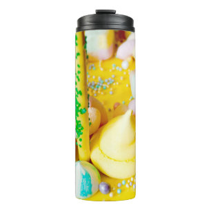 Bouteilles Isothermes Marshmallow de gâteau sucré lollipop jaune clair b