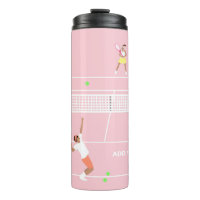 Match de tennis rose Pastel moderne