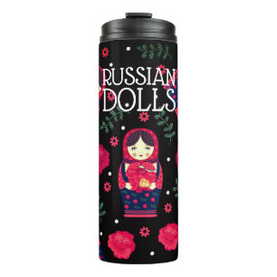 Bouteilles Isothermes Matryoshka Babushka, les poupées russes sonnent l