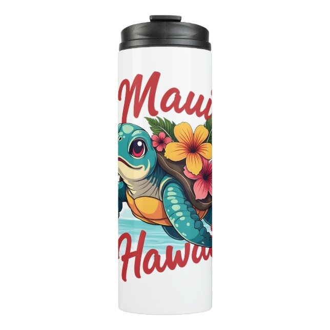 Bouteilles Isothermes Maui Hawaii T Chemise Fille Femmes Enfants Tortue  (Devant)