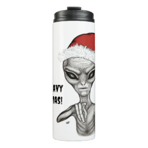Bouteilles Isothermes Mauvais Alien, Lourds Noël !