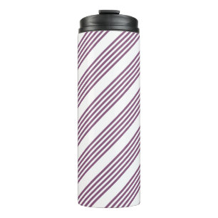 Bouteilles Isothermes Mauve violet blanc cinq bandes motif