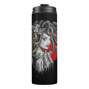 Bouteilles Isothermes MEDUSA - Tattoo, la tête de serpent du mythe grec