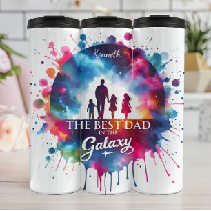 Bouteilles Isothermes Meilleur papa : Galaxy Family Silhouette