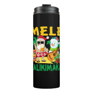 Bouteilles Isothermes Mele Kalikimaka Santa Claus Snowman Drôle Christma