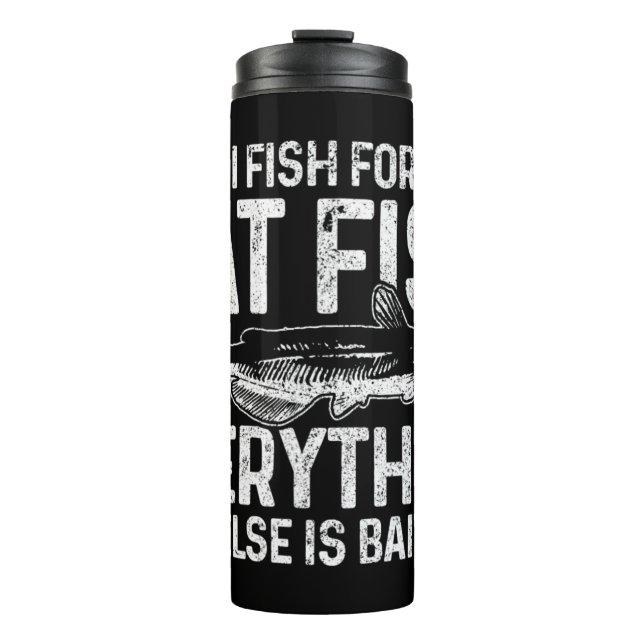 Bouteilles Isothermes Mens Catfish Pêche Pêche CatFishing Drôle Dire Fis (Devant)