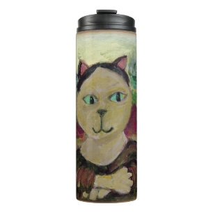 Bouteilles Isothermes Meowna Mona Lisa Épic Chat Classique Art Peint