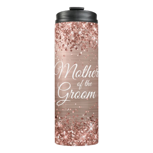 Bouteilles Isothermes Mère de la Glitterie Rose Gold Glam (Devant)