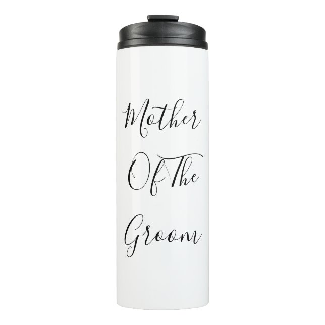 Bouteilles Isothermes Mère Du Mariage Groom Cadeau Favoriser Cool Modern (Devant)