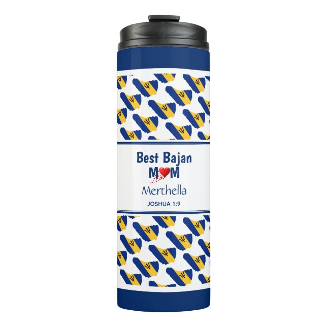 Bouteilles Isothermes Mère personnalisée BEST BAJAN MOM MUM Barbade (Devant)