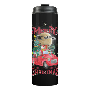 Bouteilles Isothermes Merry Christmas Vintage Red Santa Truck