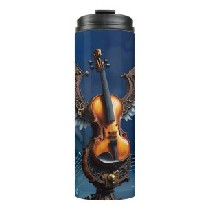 Bouteilles Isothermes Merveilleux violon élégant avec des ailes.