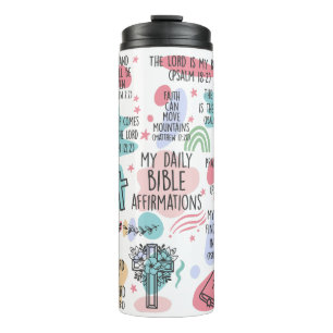 Bouteilles Isothermes Mes Affirmations Bibliques quotidiennes Beverage T