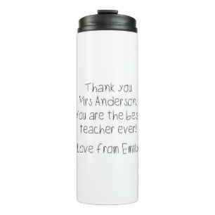 Bouteilles Isothermes Message de votre enfant Écriture manuscrite Cadea